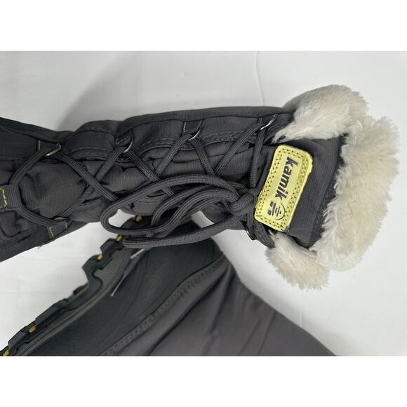 kamik Women\'s Cold-Weather Boots Gray Fuzzy Snow Water Size 10 main image 7